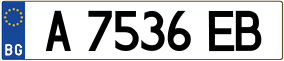 Trailer License Plate